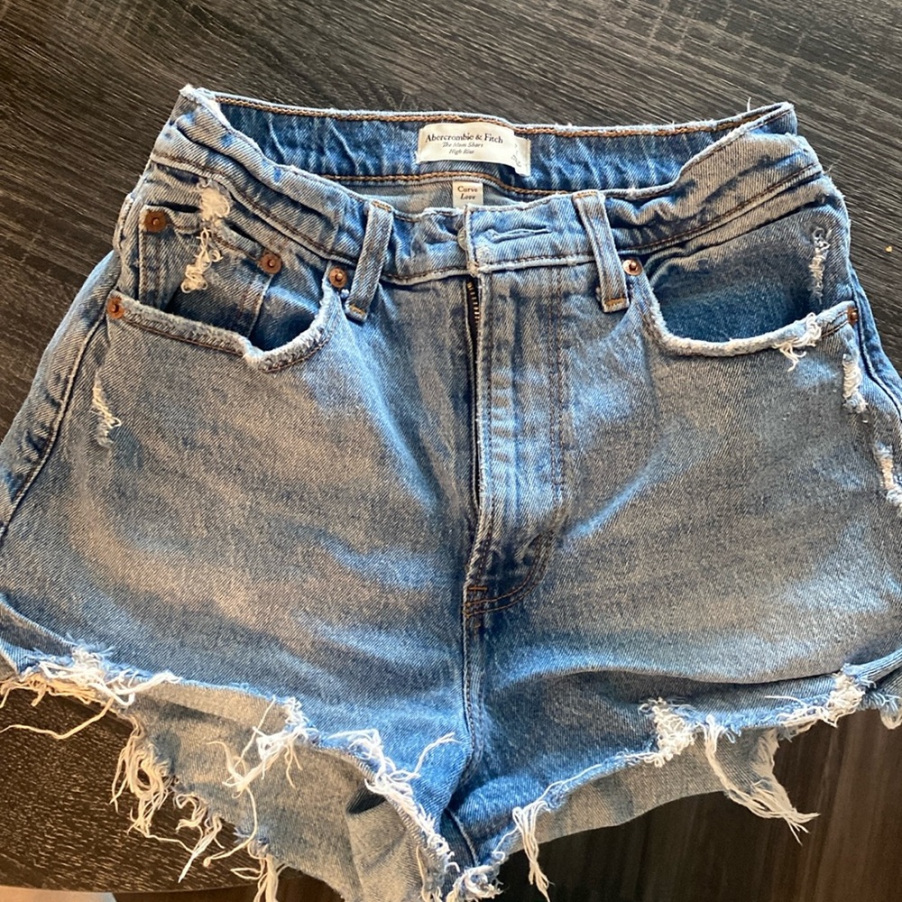 Abercrombie curve love denim shorts